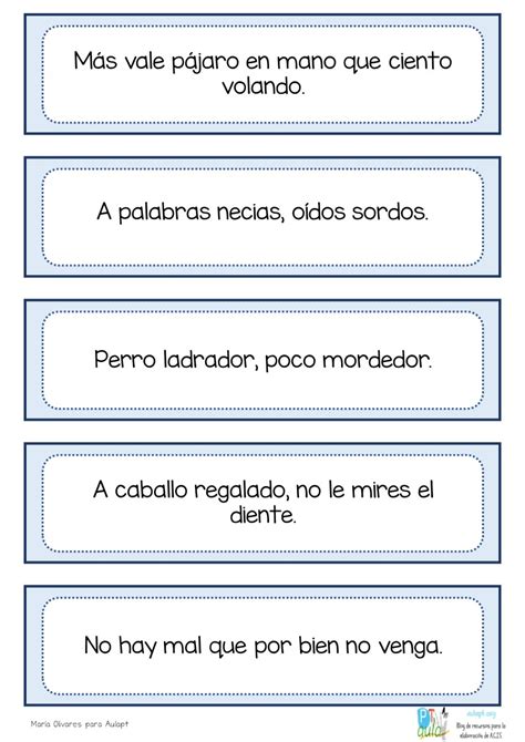 17 Refranes Cortos Con Pictogramas Para Retar La Memoria De 42 OFF