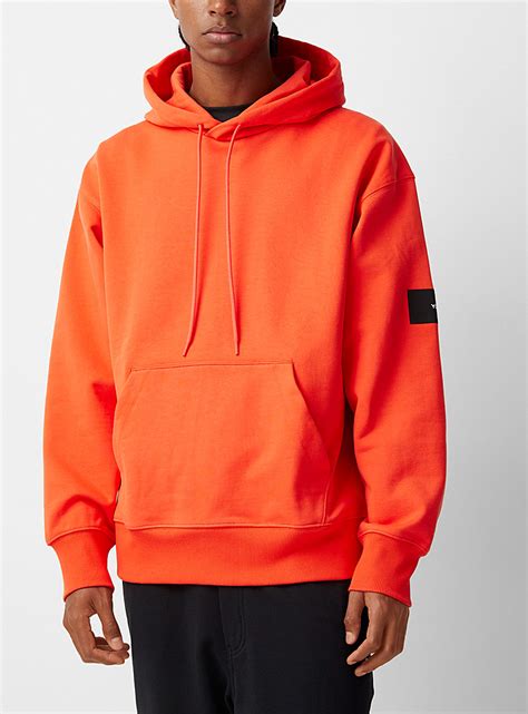 Orange Accent Crest Hoodie Y 3 Shop Y 3 Designer Clothing And Accessories For Men Simons