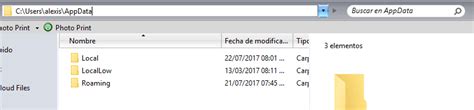 Qué es la Carpeta AppData en Windows