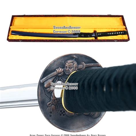 Oda Nobunaga Daimyo Handmade Samurai Katana Sword Blue