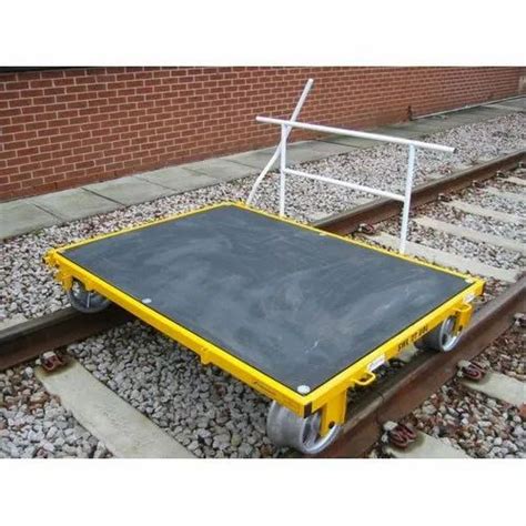 Railway Material Platform Handling Trolley At Unit Platform