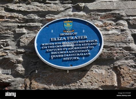 A Blue Plaque to mark the home in Stromness, Orkney of Eliza Fraser, a ...