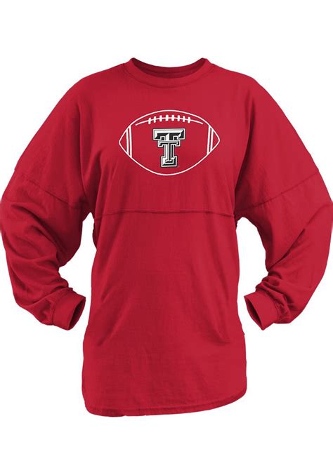 Texas Tech Red Raiders Red Vintage Banner Long Sleeve Ls Tee Texas