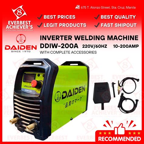 DAIDEN DDIW 200A Inverter Welding Machine 200amp Shopee Philippines