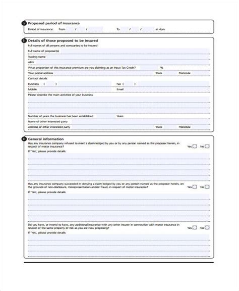 Insurance Proposal Template