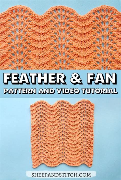 Feather And Fan Stitch For Beginners Sheep And Stitch Blanket