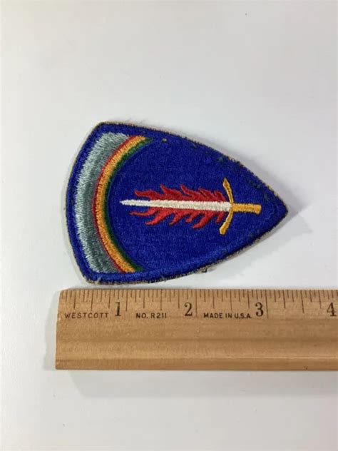 Us Army Ww2 Patch Shaef Flaming Sword Original £1585 Picclick Uk