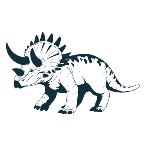 Design Png E Svg De Dinossauro Triceratops Desenhado Para Camisetas