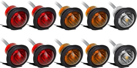 Partsam 10Pcs 3 4 Inch Led Marker Lights Clearance Lights Turn Signal