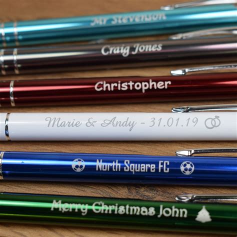 Personalised Pen Engraved Pen Engraved Ballpoint Pen | Etsy