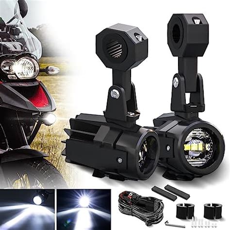 Amazon Motorcycle Auxiliary Led Light Driving Spotlights White