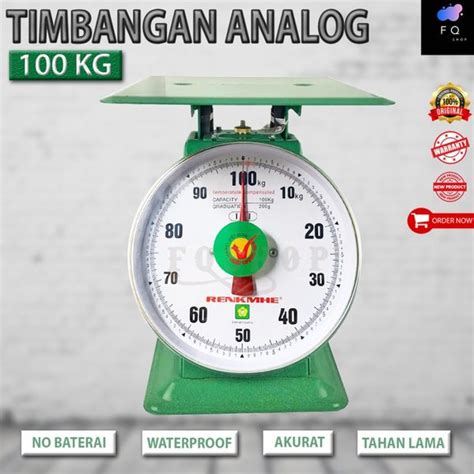 Jual Timbangan 100 Kg 150 Kg Analog Manual Jarum Duduk RENKMHE Besi