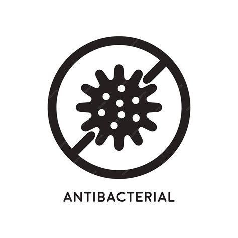 Premium Vector Antibacterial And Antiviral Defense Germs And Microbe Icon Vector Illustration