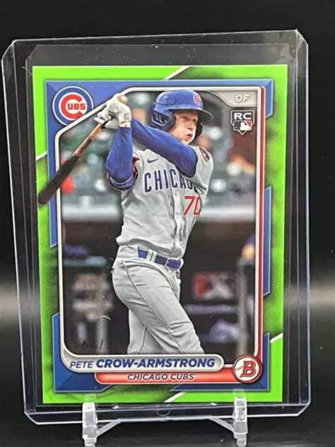 Bowman Pete Crow Armstrong Rc Vert N On Parall Le Chicago