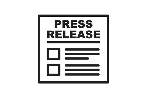 Press Releases Line Icon Graphic By Iconbunny · Creative Fabrica