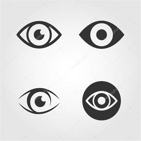 Eye Icons Set Flat Design ⬇ Vector Image By © Mixov Vector Stock