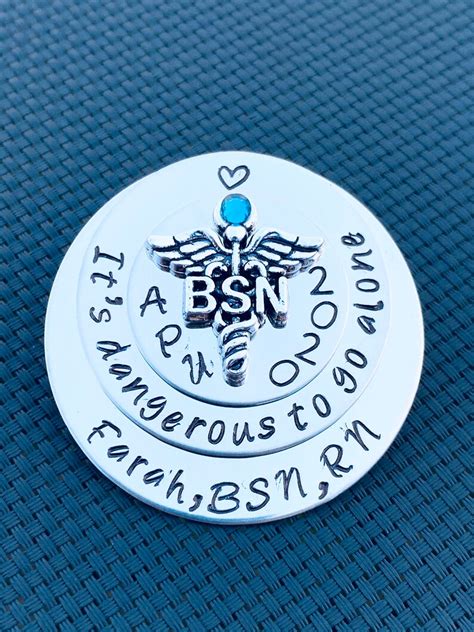 Personalized Pin For Rn Lpn Or Caduceus Bsn Nurses Nursing Etsy