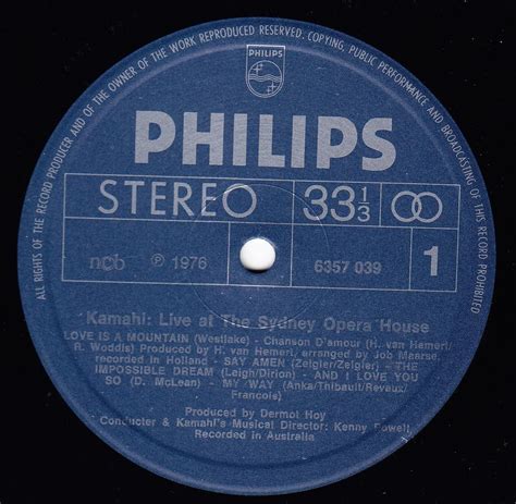 KAMAHL - LIVE AT THE SYDNEY OPERA HOUSE | Köp på Tradera (522078231)