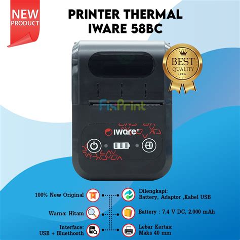 Jual Printer Mini Iware Thermal Kasir Struk MP 58BC MP58BC Usb