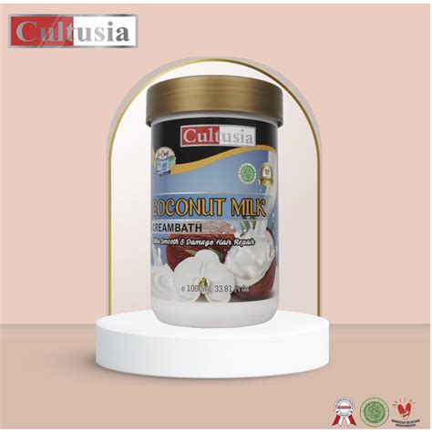 Jual Cultusia Hair Creambath Coconut Milk Liter Shopee Indonesia