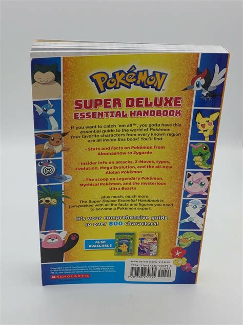 Pokemon Super Deluxe Essential Handbook By Scholastic Book The Fast