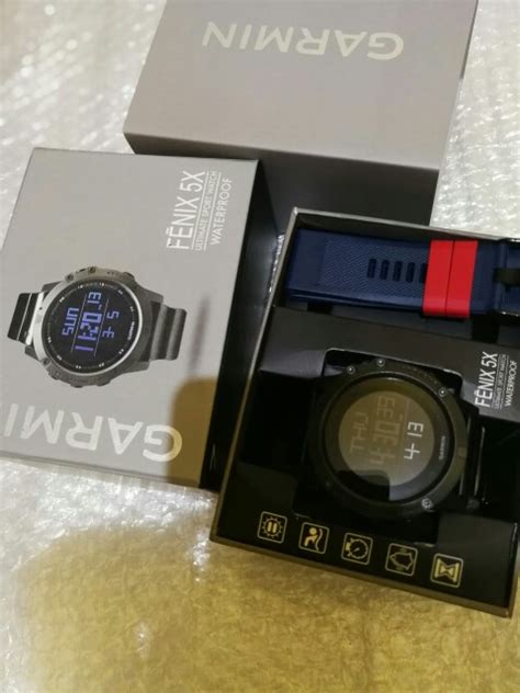 Jam Pria Garmin Fenix 5x Original Full Set Gift Set Shopee Indonesia