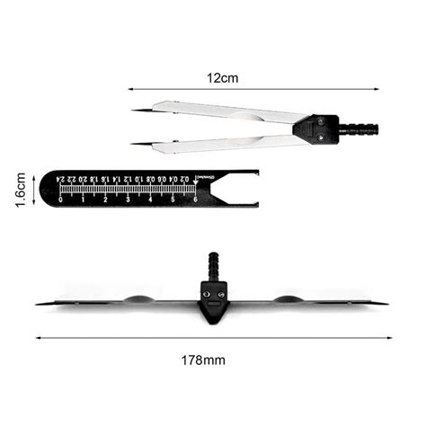 Factory Price ECG EKG Calipers Ruler Drafting Electrocardiogram Divider