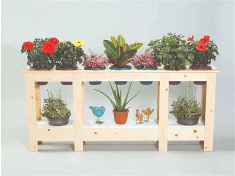 indoor plant stand  woodworking plancom