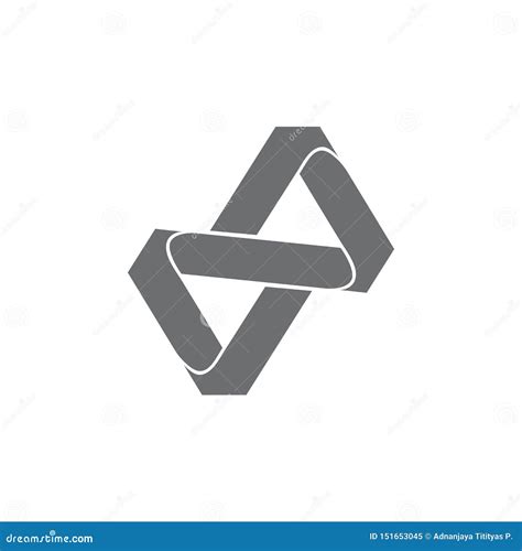 Abstract Linked Curves Overlapping Linear Logo Vector Cartoondealer