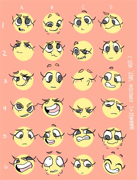 Expression Chart Meme Drawings