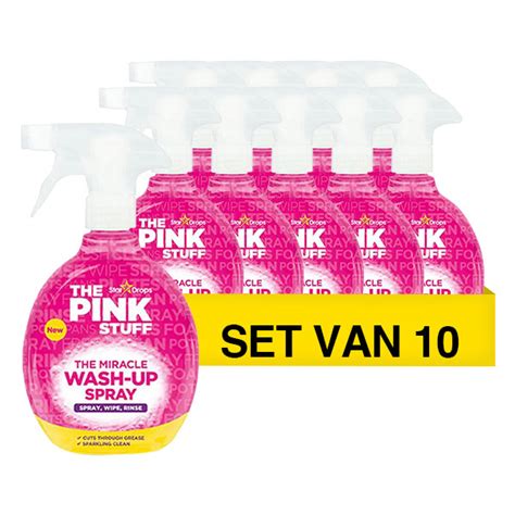 Aanbieding The Pink Stuff Wash Up Spray 10 Sprays 500 Ml The Pink