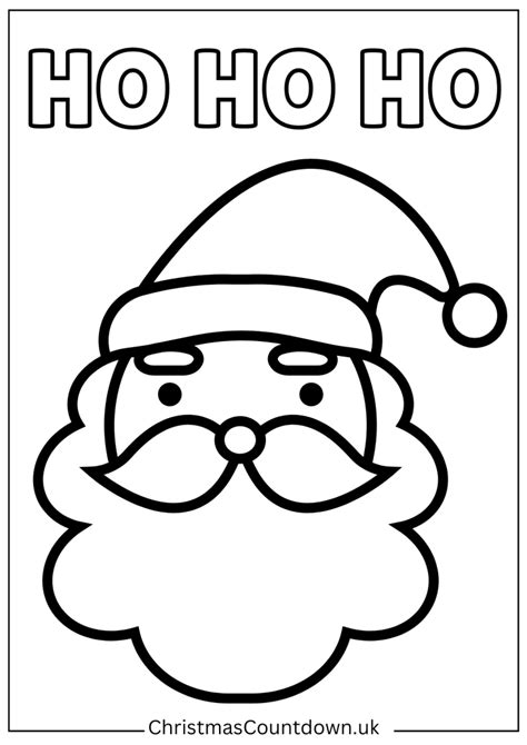 Santa Claus Colouring Pages Free Printable