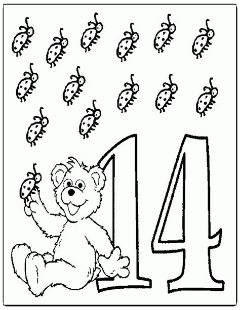 Number 13 Coloring Page - Coloring Home