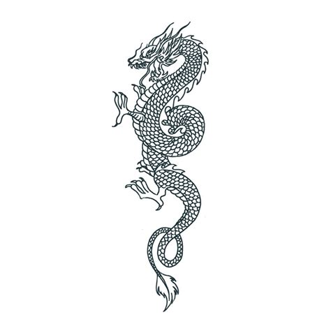 Large Oriental Dragon Temporary Tattoo – TattooIcon