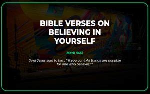 Top Bible Verses On Believing In Yourself Scripture Savvy