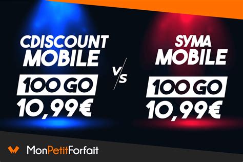 Forfait Mobile Go Syma Vs Cdiscount Promos Sous Les