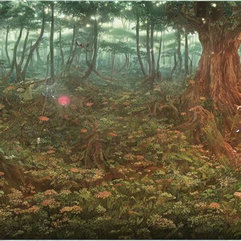 Ancient Forest Clearing Fairy Circles A Poster By Stable Diffusion