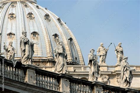 The Dome Of San Pietro Called Il Cupolone Overlooks The Basilica Of