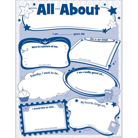 All About Me Poster Pack Tcr5222 Teacher Created Resources