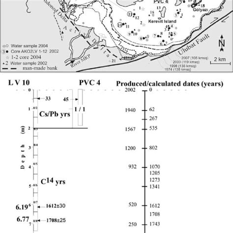 Sediment Sampling Sites In Lake Ulubat Cores Ak02lv10 And Ak02lv12 Are