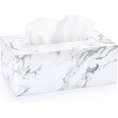 Amazon Luxspire Pu Leather Tissue Box Holder Modern Rectangular