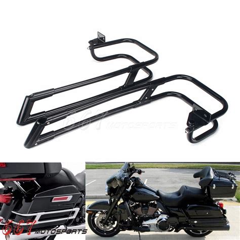 Motorcycle Rear Side Saddlebag Guards For Harley Touring Electra Glide