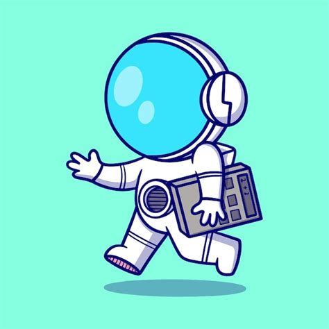 Premium Vector Cute Astronaut With Calculator Cartoon Icon Illustration