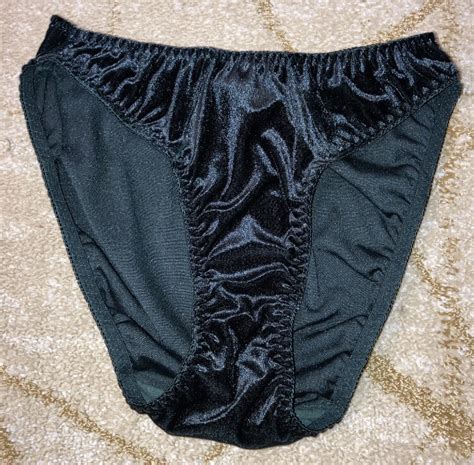 Vintage Green Velvet Shiny Bikini Panties Sissy High Gem