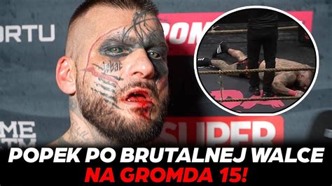 Popek Znokautowany Na Gromda Trafi Mnie Prosto W Brod Youtube