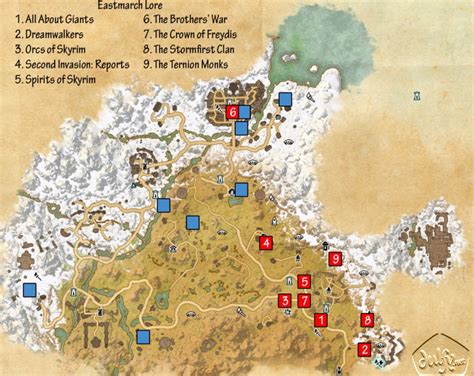 Skyrim Eastmarch Map