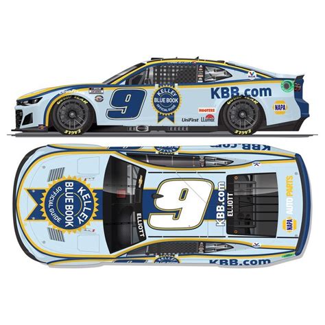 Chase Elliott Action Racing 2023 9 Kelly Blue Book 124 Regular Paint