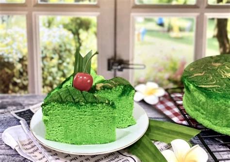 Resep Pandan Ogura Cake Oleh Dapur Loli Cookpad