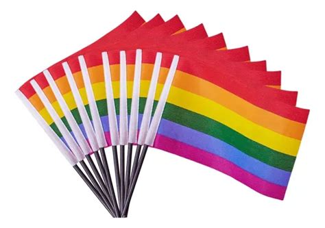 Bandera Lgbt Pride Orgullo Gay Arcoiris Chica Pz Meses Sin Inter S