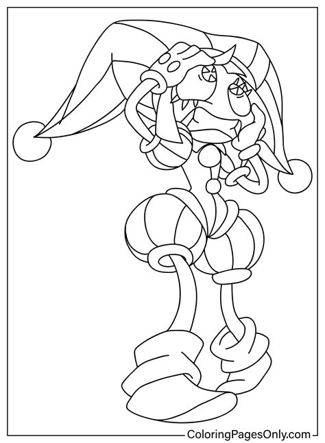 Pomni And Jax Coloring Page Free Printable Coloring Pages Artofit